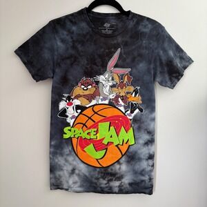 Space Jam T Shirt Tie Dye Bugs Bunny Daffy‎ Duck Cartoon Graphic Tee